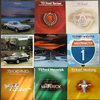 Lot of 9 1970s & 80s Ford Original Sales Brochures - Image 1 of 4