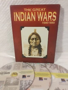 The Great Indian Wars 1540-1890 History Documentary 5 Part Series 3 DVD Used - Picture 1 of 3