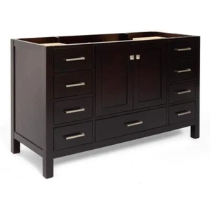 Ariel Bathroom Vanities 34.50"Hx54.00"Wx21.50"D Freestanding Plywood Espresso - Picture 1 of 10
