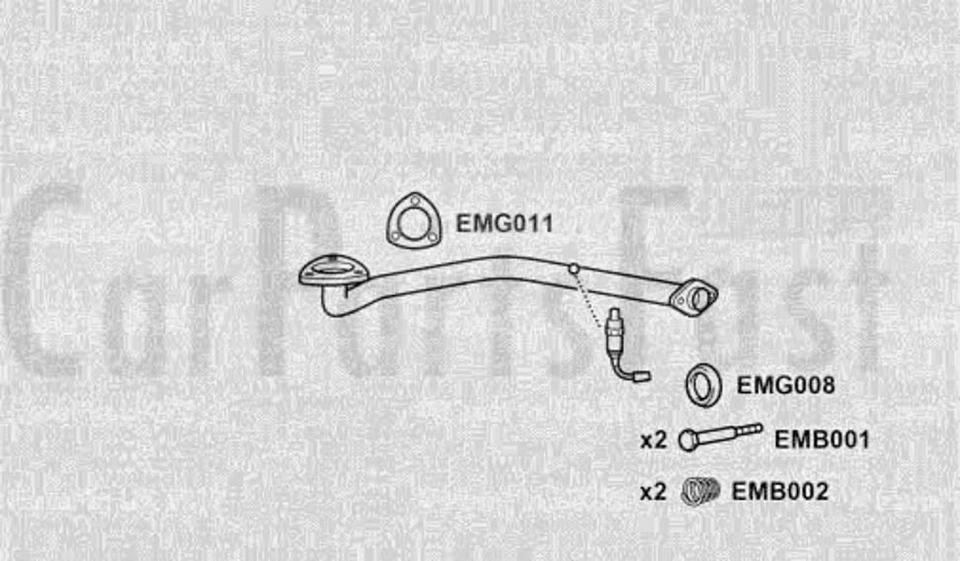 TUBO DE ESCAPE DELANTERO Vauxhall Vectra 1.8 Gasolina Sedán 09/2000 a 08/2002 - Imagen 1 de 1