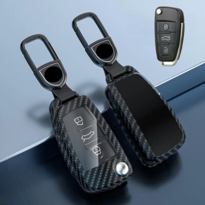 For Audi A3 A4 A6 S3 S4 S6 Q5 Q7 RS4 RS6 RS R8 Zinc Alloy TPU Car Key Case Cover Foto 1 de 4