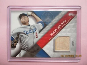 Hyun-Jin Ryu 2018 Topps Game-Used Jersey Patch Memorabilia #MLM-HJR LA Dodgers - Picture 1 of 2