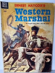 Cómics de Dell 1955 Western Marshal #640 de Ernest Haycox sin clasificación - Imagen 1 de 12