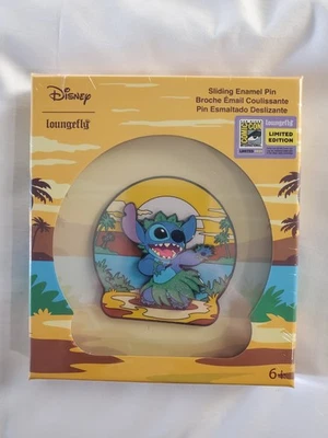 2025 SDCC Loungefly Exclusive Stitch Slider Pin LE 840 NEW In Hand! Sold Out! - Image 1 of 2