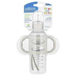 Sippy Spout Bottle, 6 Months +, Gray , 8 oz (250 ml) - Picture 1 of 3