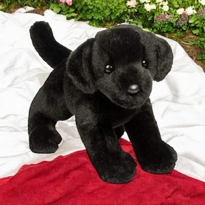 "Douglas Peluche Perro Brewster Negro Labrador 1883 Cachorro Peluche Guardería 12""" - Imagen 1 de 13