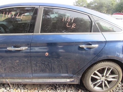 2015-2017 HYUNDAI SONATA MOTORISTA ESQUERDO PORTA TRASEIRA ASSY AZUL VU COM AUTO DOWN - Imagem 1 de 4