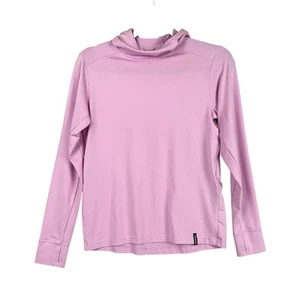 Patagonia Girls Capilene Silkweight Size L 12 Lavender Long Sleeve Hoodie UPF - Imagen 1 de 10