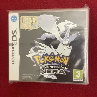 POKEMON VERSIONE NERA NINTENDO DS ORIGINALE NUOVO SIGILLATO NEW SEALED MINT - Immagine 1 di 2