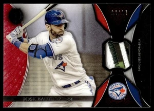 2017 Topps Tribute Relics Red Jose Bautista 3/10 Toronto Blue Jays #TR-JB PATCH - Bild 1 von 2