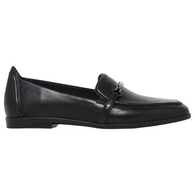 Womens Hush Puppies Zippo Black Ladies Flat Slip On Formal Shoes - image 1 of 4