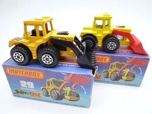 MATCHBOX SUPERFAST No.29e TRACTOR SHOVEL PAIR IN ORIGINAL BOXES 1970s - Picture 1 of 6