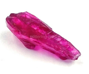 Lab-Created Red Ruby 16.15 Ct Rough Cut IGL Certified Loose Gemstone 5JSX - Picture 1 of 4