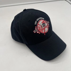 New York Yankees 100th Anniversary Adult Strapback Hat Cap MLB Twins Enterprise - Picture 1 of 9