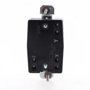 Hubbell 71220FR Bryant Twist Turn Locking Receptacle Outlet L12-20R 20A 480V 3Ø - Picture 1 of 3