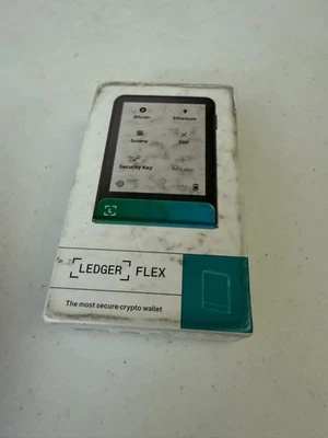 Cartera criptográfica Ledger Flex con llave de recuperación en caja Foto 1 de 2