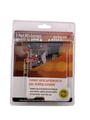 StarTech PEX2S950 2 Port PCIe Express 16C950 Serial Card - Image 1 of 2