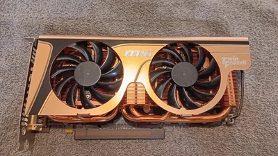 RARE MSI GTX 560 Ti 1GB Gold Edition Twin Frozr GPU - Image 1 of 4