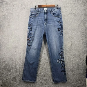 Driftwood Jeans Womens 30x29 Blue Stella Paisley Dream Embroidered Denim Jeans - Bild 1 von 14