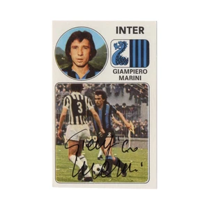 Giampiero Marini Figurina Autografata Signed Sticker Inter Panini 1976 – 1977 - Foto 1 di 4