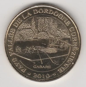 A 2010 TOKEN MEDAILLE MONNAIE DE PARIS -- 19 190 N°1 AUBAZINE GABARE DORDOGNE  - Picture 1 of 2