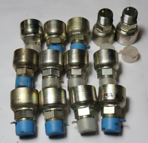 QTY (1) Hose Crimp Fitting OEM Eaton High Pressure 4-wire Aeroquip 1B Series - Picture 1 of 5