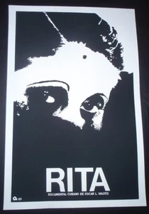 RITA / Póster Serigrafía Cubana para Película Sobre Cuba Cantante Actriz RITA MONTANER - Imagen 1 de 4
