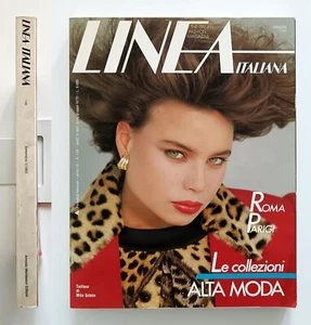 Linea italiana n. 148 1983 Periodico mensile Roma Parigi Le collezioni Alta Moda - Imagen 1 de 9