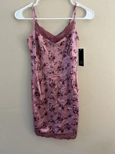 Wild Fable Lace Trim Sequin Slip Dress Party Club Purple - Size 00 B97 - Picture 1 of 1