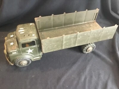 Vintage 1950'S Marx Lumar U.S. Army Military Transport Truck 19” Long - Image 1 of 4