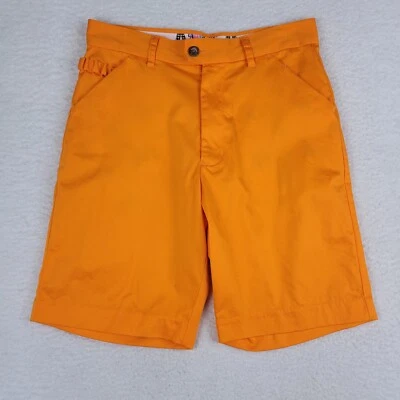 Royal & Awesome 男式高尔夫短裤 30 码橙色弹力全新无标签 — 第 1/4 张图片