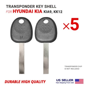 5x NEW Replacement Transponder Key Shell Hyundai Kia KIA9 KK12 - Picture 1 of 2