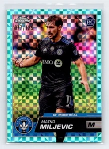 Matko Miljevic 2023 Topps Chrome MLS #13 Aqua X-Fractor /125 RC - Picture 1 of 2