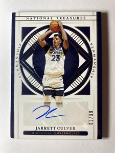2020-21 Panini National Treasures NBA AUTO Jarrett Culver Timberwolves /99 - Bild 1 von 2