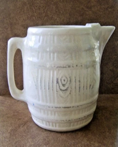 Jarra de agua de gres antigua primitiva barril de esmalte de sal - 8" de alto - Imagen 1 de 16
