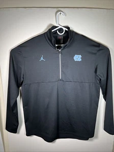 Men's Jordan Brand Black North Carolina UNC Jumpman Sideline Quarter-Zip XL - Picture 1 of 6