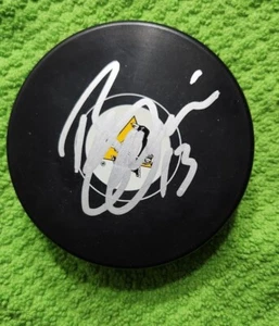 Bill Guerin Signed Autographed Pittsburgh Penguins Logo Puck - Picture 1 of 1