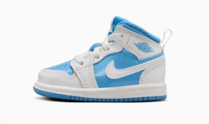 [FZ3931-114] Air Jordan 1 Mid SE Toddler Legend Blue White Sneakers *NEW* - Picture 1 of 6