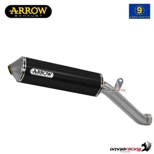 2005-2011 Arrow Maxi Race Tech Counterpart Black Escape Kawasaki ER6N/ER6F - Picture 1 of 8