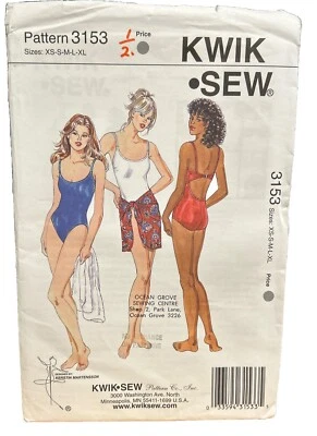 Kwik Sew 3153 Swimsuit Sewing PatternSewing Pattern - Image 1 of 2