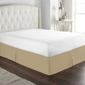 Falda de cama de marca de 1 pieza AU Select longitud de caída talla y rayas topo TC - Imagen 1 de 7