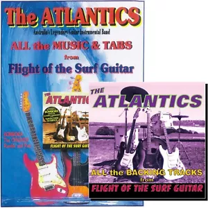 The Atlantics - Flight of the Surf Guitar Backing Tracks CD & Tab Book Bundle - Picture 1 of 3