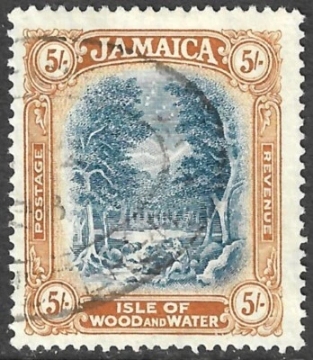 Ямайка Скотт 99 VF б/у одиночный выпущенный 1923 - Изображение 1 из 2