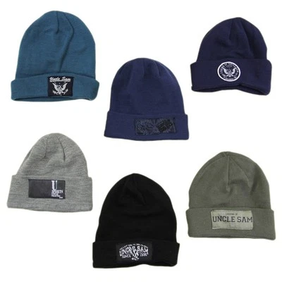Strickmütze Skimütze Wollmütze Wintermütze Kopfbekleidung Uncle Sam 12063