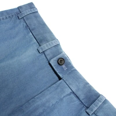 Hiltl NWD Neal Cotton Blend Chinos / Casual Pants Size 34 US In Solid Blue - Image 1 of 4