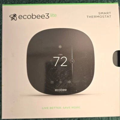Ecobee3 Lite Smart Thermostat WiFi Amazon Alexa Apple Smart Things Google NWOT - Image 1 of 4