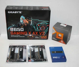 AMD Ryzen 5 7600X3D CPU Gigabyte B650 Gaming X, G.Skill 64GB RAM & 1TB NVMe Set - Bild 1 von 10