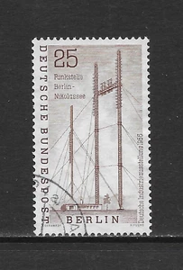 GERMANY OCCUPATION ISSUE BERLIN SCOTT 9N143 USED VF - 1956 25pf BROWN ISSUE - Picture 1 of 2