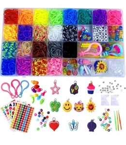 Kit de pulsera de banda de goma kit para hacer telares hágalo usted mismo pulseras de amistad nuevo - Imagen 1 de 6