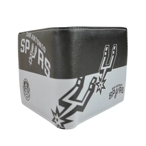 NWT NBA San Antonio Spurs Men Women Synthetic Leather Bi-Fold Wallet Cover